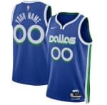 Dallas Mavericks Custom Blue 2022 City Icon Heat Press Jersey