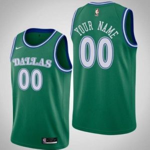 Dallas Mavericks Customized Green Classic Stitched Swingman Jersey