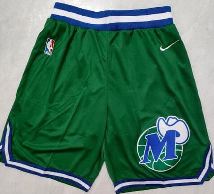 Dallas Mavericks Green Classic Swingman Shorts