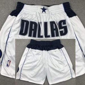Dallas Mavericks White 2023 Just Don Shorts