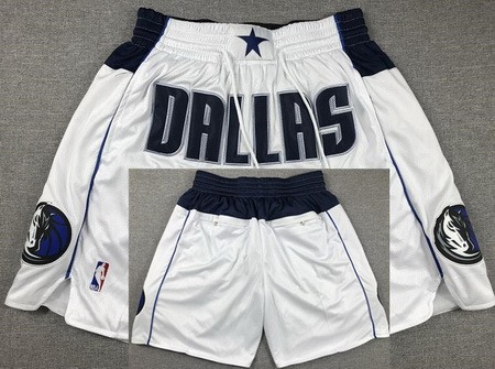 Dallas Mavericks White 2023 Just Don Shorts