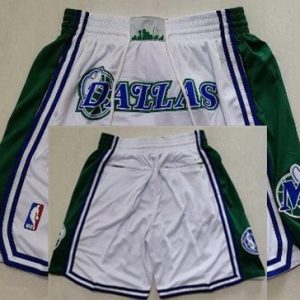 Dallas Mavericks White Just Don Shorts