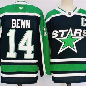 Dallas Stars #14 Jamie Benn Black Authentic Jersey
