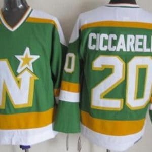 Dallas Stars #20 Dino Ciccarelli Green Throwback Jersey