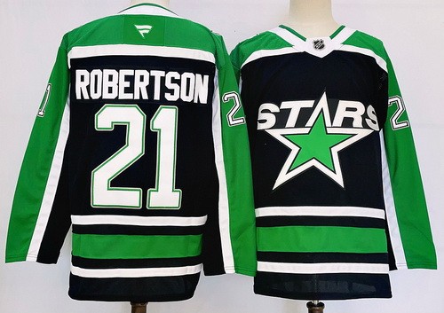 Dallas Stars #21 Jason Robertson Black Authentic Jersey