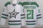 Dallas Stars #21 Jason Robertson White Authentic Jersey