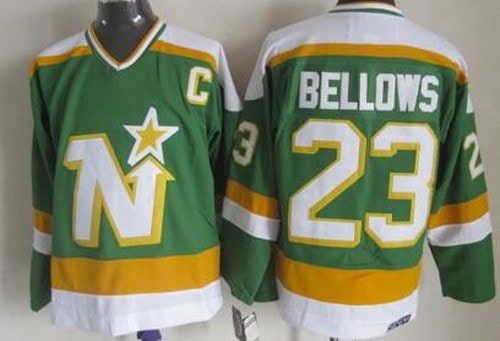 Dallas Stars #23 Brian Bellows Green Throwback Jersey