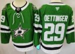 Dallas Stars #29 Jake Oettinger Green Authentic Jersey