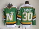 Dallas Stars #30 Jon Casey Green Throwback Jersey