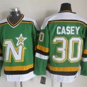 Dallas Stars #30 Jon Casey Green Throwback Jersey