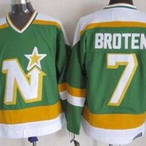 Dallas Stars #7 Neal Broten Green Throwback Jersey