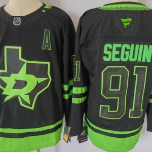 Dallas Stars #91 Tyler Seguin Black Alternate Authentic Jersey
