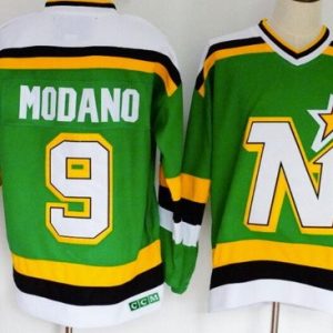 Dallas Stars #9 Mike Modano Green Throwback Jersey