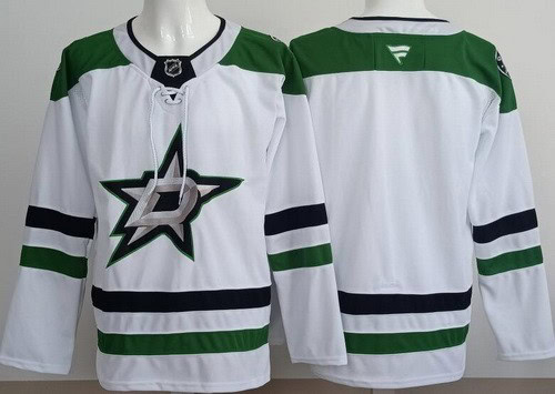 Dallas Stars Blank White Authentic Jersey