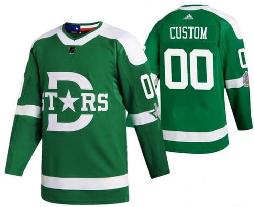 Dallas Stars Customized Green 2020 Winter Classic Authentic Jersey