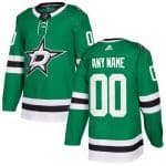 Dallas Stars Customized Green Authentic Jersey