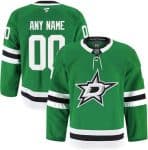 Dallas Stars Customized Green Fanatics Authentic Jersey