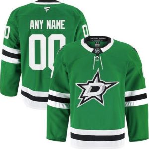 Dallas Stars Customized Green Fanatics Authentic Jersey