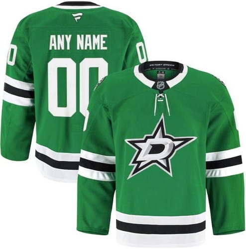 Dallas Stars Customized Green Fanatics Authentic Jersey