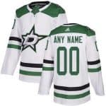 Dallas Stars Customized White Authentic Jersey