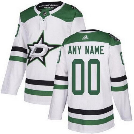 Dallas Stars Customized White Authentic Jersey