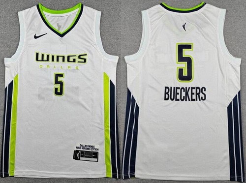 Dallas Wings #5 Paige Bueckers White Swingman Jersey