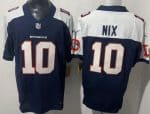 Denver Broncos #10 Bo Nix Limited Navy Thanksgiving Fashion FUSE Vapor Jersey