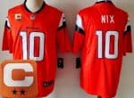 Denver Broncos #10 Bo Nix Limited Orange 2025 Captain Vapor Jersey
