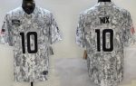 Denver Broncos #10 Bo Nix Limited Arctic Camo 2024 Salute to Service Jersey