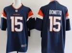 Denver Broncos #15 Nik Bonitto Limited Navy Vapor Jersey
