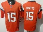 Denver Broncos #15 Nik Bonitto Limited Orange FUSE Vapor Jersey