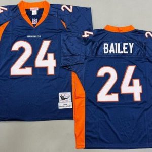 Denver Broncos #24 Champ Bailey Navy 2006 Throwback Jersey