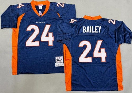 Denver Broncos #24 Champ Bailey Navy 2006 Throwback Jersey