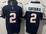 Denver Broncos #2 Patrick Surtain II Limited Navy Thanksgiving Fashion FUSE Vapor Jersey