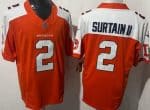 Denver Broncos #2 Patrick Surtain II Limited Orange Thanksgiving Fashion FUSE Vapor Jersey