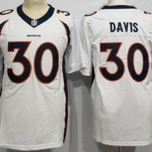 Denver Broncos #30 Terrell Davis Limited White Vapor Jersey