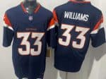 Denver Broncos #33 Javonte Williams Limited Navy FUSE Vapor Jersey