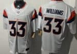 Denver Broncos #33 Javonte Williams Limited White FUSE Vapor Jersey