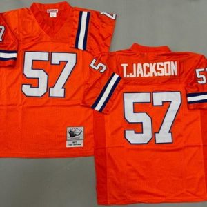 Denver Broncos #57 Tom Jackson Orange 1977 Throwback Jersey