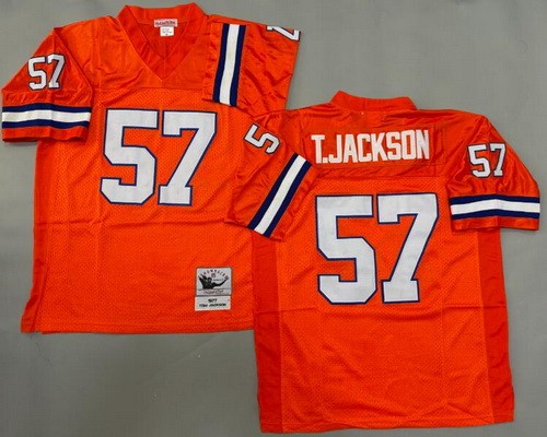 Denver Broncos #57 Tom Jackson Orange 1977 Throwback Jersey