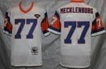 Denver Broncos #77 Karl Mecklenburg White 1994 Throwback Jersey