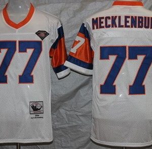 Denver Broncos #77 Karl Mecklenburg White 1994 Throwback Jersey