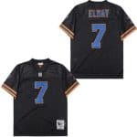 Denver Broncos #7 John Elway Black 1990 Throwback Jersey