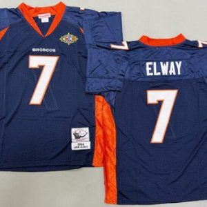 Denver Broncos #7 John Elway Blue 1994 Throwback Jersey