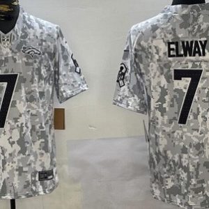 Denver Broncos #7 John Elway Limited Arctic Camo 2024 Salute to Service Jersey