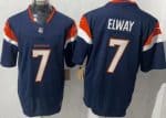 Denver Broncos #7 John Elway Limited Navy FUSE Vapor Jersey