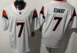 Denver Broncos #7 John Elway Limited White FUSE Vapor Jersey