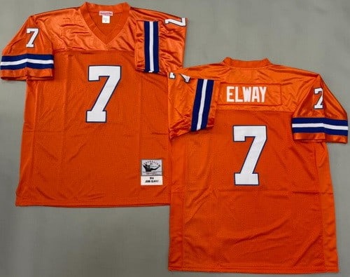 Denver Broncos #7 John Elway Orange 1994 Throwback Jersey