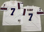 Denver Broncos #7 John Elway White 1994 Throwback Jersey