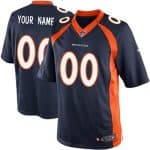 Denver Broncos Customized Game Blue Jersey